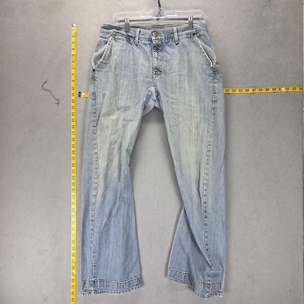 Vintage Levis Engineered Jeans Mens 32x32 Blue Light Wash Twisted Zip Fly
